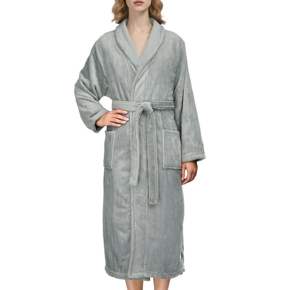 Loritta Robes for Women Soft Plush Bathrobe Womens Fleece Fuzzy Robes Ladies Bathrobes for Winter