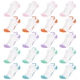 thumbnail image 1 of Loritta 20 Pairs Toddler Socks for Girl Sports Breathable Cushioned Ankle Multi Colors Girls Socks, Size L, 4-7 Years Old, 1 of 6