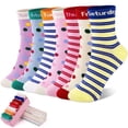 thumbnail image 1 of Lorrita Toddler Socks for Girls Funny 7 Days of the Week Cotton Little Girl Socks Novelty Girl Socks Gift Box, 4-7 Years Old, 1 of 6