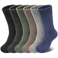 thumbnail image 1 of Loritta 6 Pairs Mens Wool Socks , Warm Cozy Boot Winter Thermal Socks for Men/Women, Size 6-12, 1 of 6