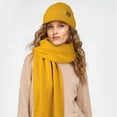 thumbnail image 1 of Loritta Winter Beanie Hat Scarf Set for Women Fleece Lined Winter Hat Long Soft Knit Scarf for Cold Weather Ginger, 1 of 7