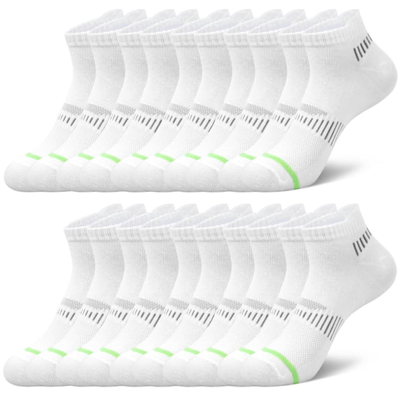 Loritta Secret 10 Pairs Women's Low Cut Ankle Socks Stretchy Breathable Athletic Socks for Women,Size 9-11