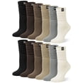 thumbnail image 1 of Loritta Secret Slouch Socks Women, 6 Pairs Cotton Cushioned Knee High Boot and Scrunch Stacked Long Socks for Women, Size 9-11, 1 of 7