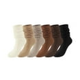 thumbnail image 1 of Loritta Slouch Socks Women Extra Long Knee High Socks Knit Soft Slouchy Boot Socks, 6 Pairs, 1 of 6