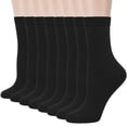 thumbnail image 1 of Loritta Women Crew Socks, Soft Cotton Dress Socks Pack Athletic Socks for Women, Size 10-13, 8 Pairs, 1 of 8