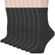 Women Crew Socks, Soft Cotton Dress Socks Pack Athletic Socks for Women, Size 9-11, 8 Pairs