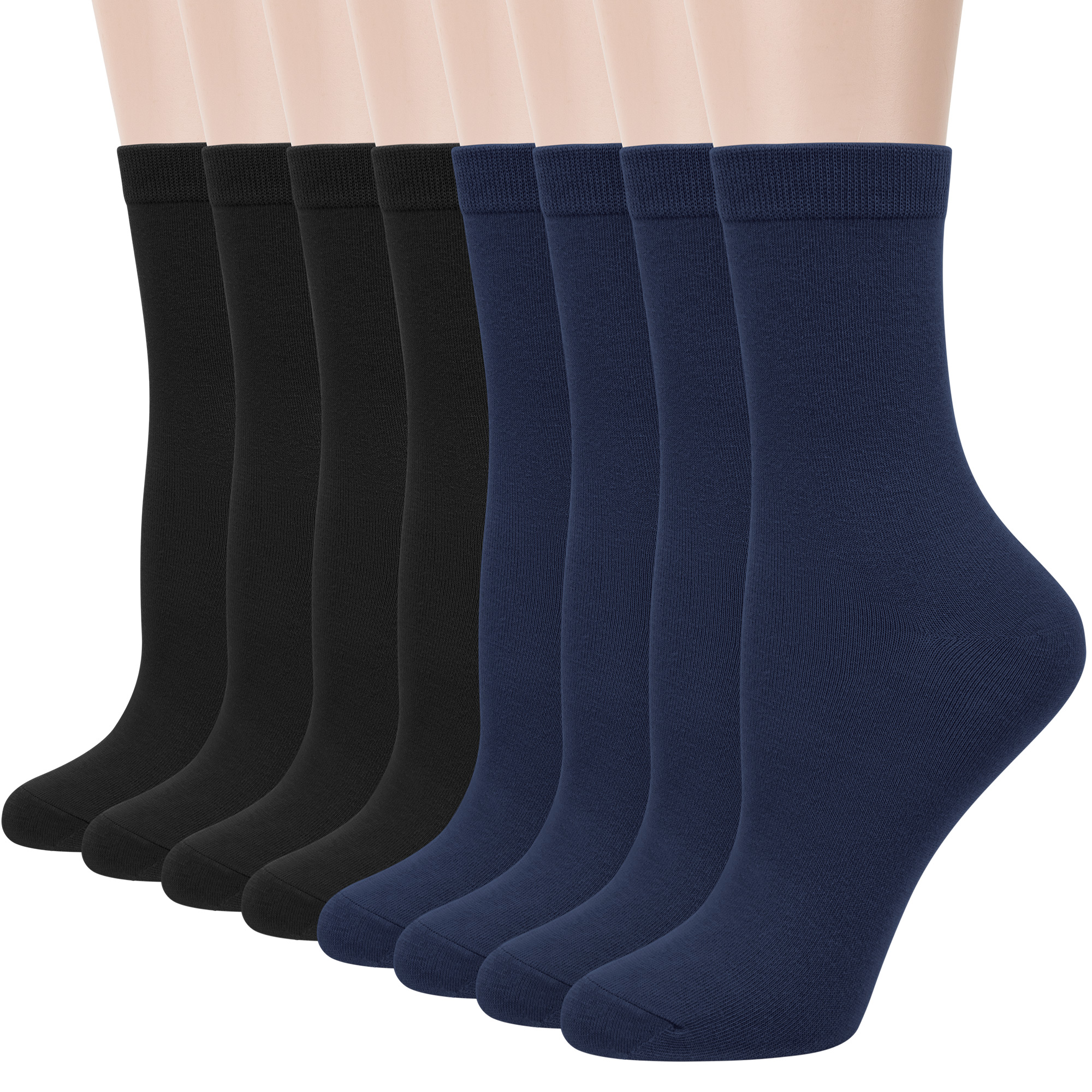 Loose Fitting Socks for Women Soft Crew Socks 3 Pairs Size 911 S2