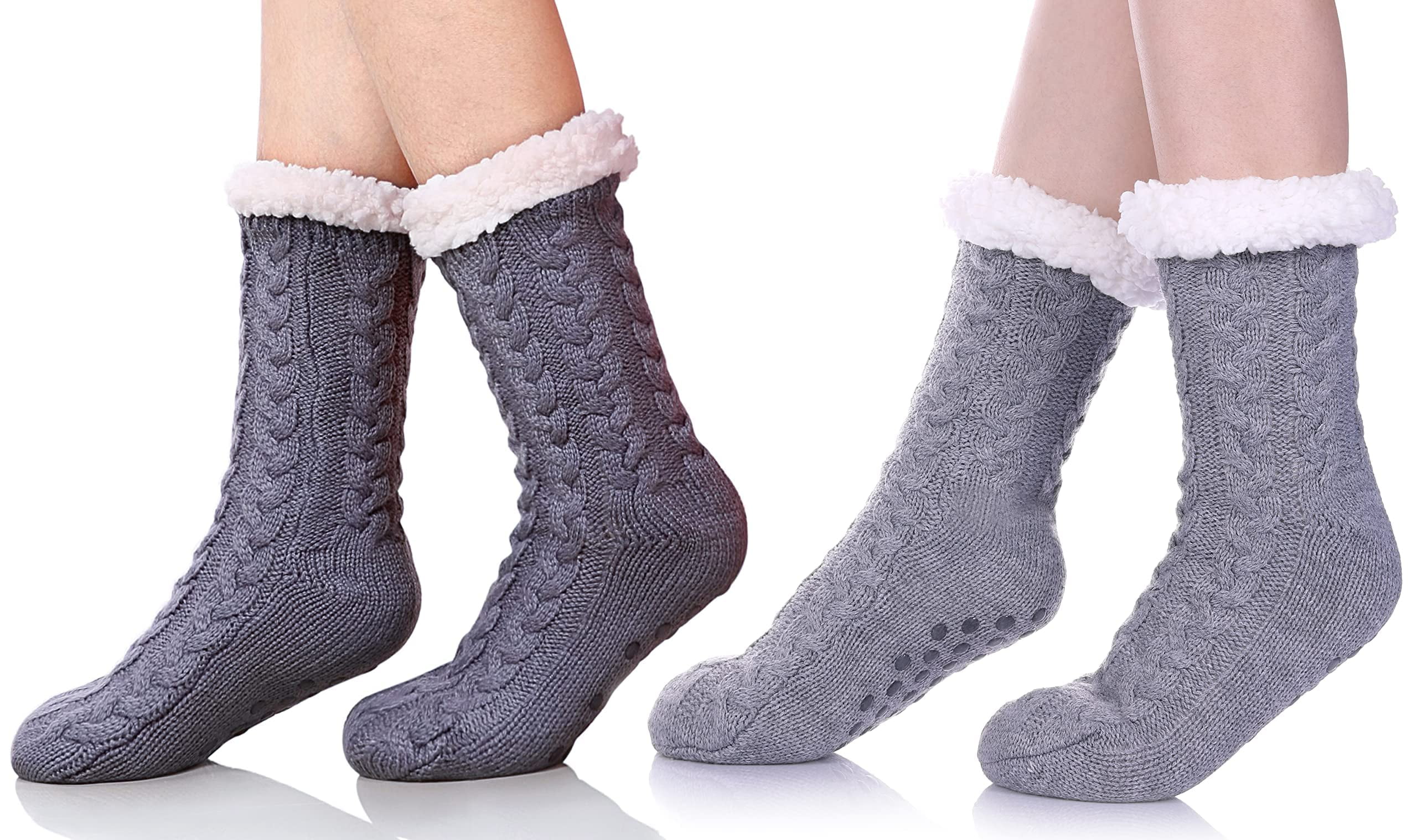 Loritta Women Slipper Fuzzy Socks Fluffy Cozy Cabin Warm Winter Soft ...