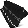 thumbnail image 1 of Loritta Womens Ankle Socks Athletic Running Low Cut Socks for Women Black, 10 Pack, 1 of 6