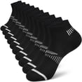 thumbnail image 1 of Loritta Womens Ankle Socks Athletic Running Low Cut Socks for Women Black, 10 Pack, 1 of 6