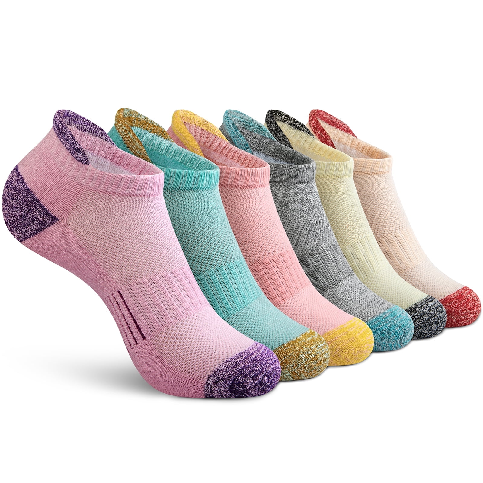 No nonsense Women's Soft & Breathable Cushioned Mini Crew Socks 3 Pair Pack,  One Size 