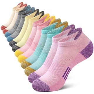 Loritta Womens Ankle Socks, Low Cut Cushioned No Show Athletic Size 6-8 Socks for Women, 6 Pairs