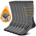 thumbnail image 1 of Loritta Womens Merino Wool Socks Thermal Boot Winter Warm Thick Socks 3 Pairs Size 6-10, 1 of 6