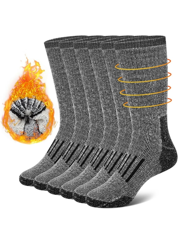 Womens Merino Wool Socks Thermal Boot Winter Warm Thick Socks 3 Pairs Size 6-10