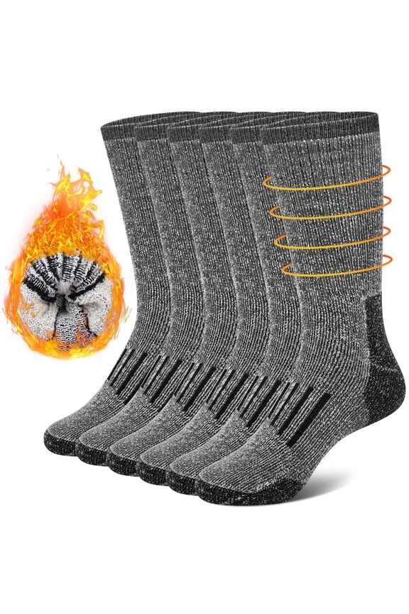 Womens Merino Wool Socks Thermal Boot Winter Warm Thick Socks 3 Pairs Size 6-10