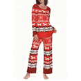 thumbnail image 1 of Loritta Womens Pajama Sets 2 Piece Loungewear Long Sleeve Shirts and Pants Pjs Sleepwear with Pockets, 1 of 6