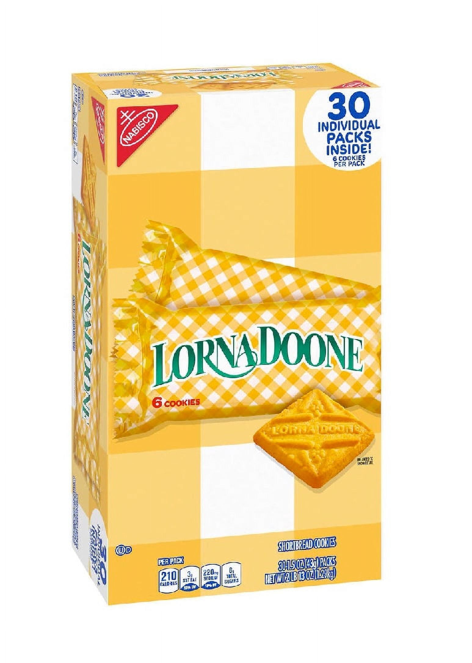 Lorna Doone Shortbread Cookies, 1.5 oz, 30 ct 1PK
