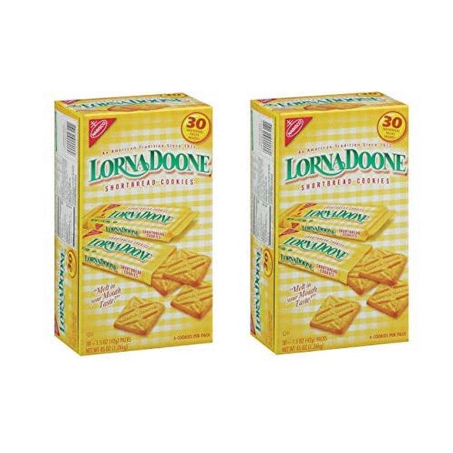 Lorna DooneShortbread Cookies, 1.50z Pack, 30 Count(Pack of 2