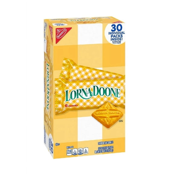 Lorna Doone Shortbread Cookies, 30 Individual Packs (1.5 oz Each)