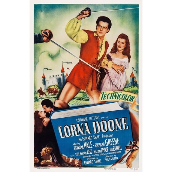 Lorna Doone Us Poster Art From Left: Richard Greene Barbara Hale 1951 Movie Poster Masterprint