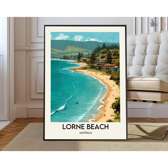 Lorne Beach Great Ocean Road Poster Unframed Paper Print