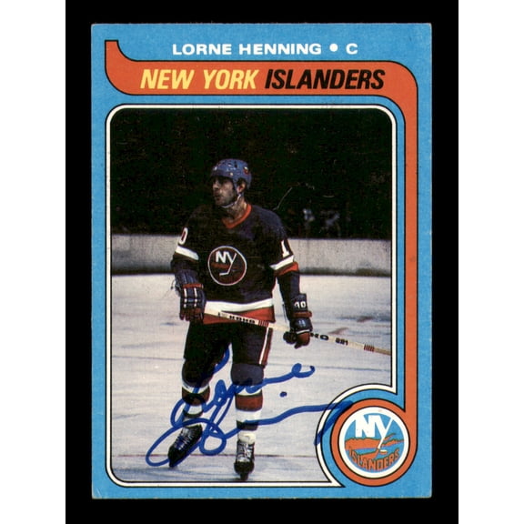 Lorne Henning Autographed 1979-80 Topps Card #193 New York Islanders SKU #248114