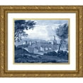 thumbnail image 1 of Lorrain, Claude 14x12 Gold Ornate Wood Framed with Double Matting Museum Art Print Titled - Pastoral Toile III, 1 of 4