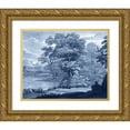 thumbnail image 1 of Lorrain, Claude 24x20 Gold Ornate Wood Framed with Double Matting Museum Art Print Titled - Pastoral Toile II, 1 of 4