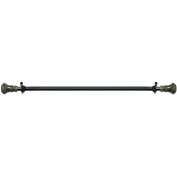 Lorraine Collection Elegant Metal Window Curtain Rod - Laya (48"-86")