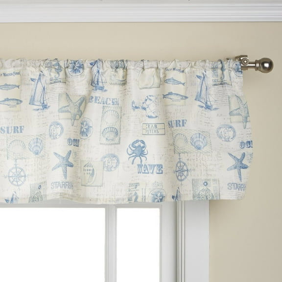 Lorraine Home Fashions by The Sea Valance, 60 by 12-Inch