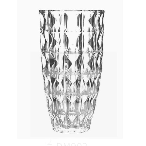 Lorren Home Trends 10.5" Tall Diamond Cut Flower Vase for Home Dcor