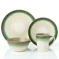 thumbnail image 1 of Lorren Home Trends 16 Piece Stoneware Set-Green Drop, 1 of 7