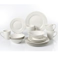 thumbnail image 1 of Lorren Home Trends 16 Piece White Porcelain Dinnerware Set - Service for 4, 1 of 1