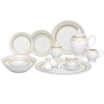 thumbnail image 1 of Lorenzo 57 Piece Porcelain Dinnerware Set, Service For 8, Porcelain, 1 of 5