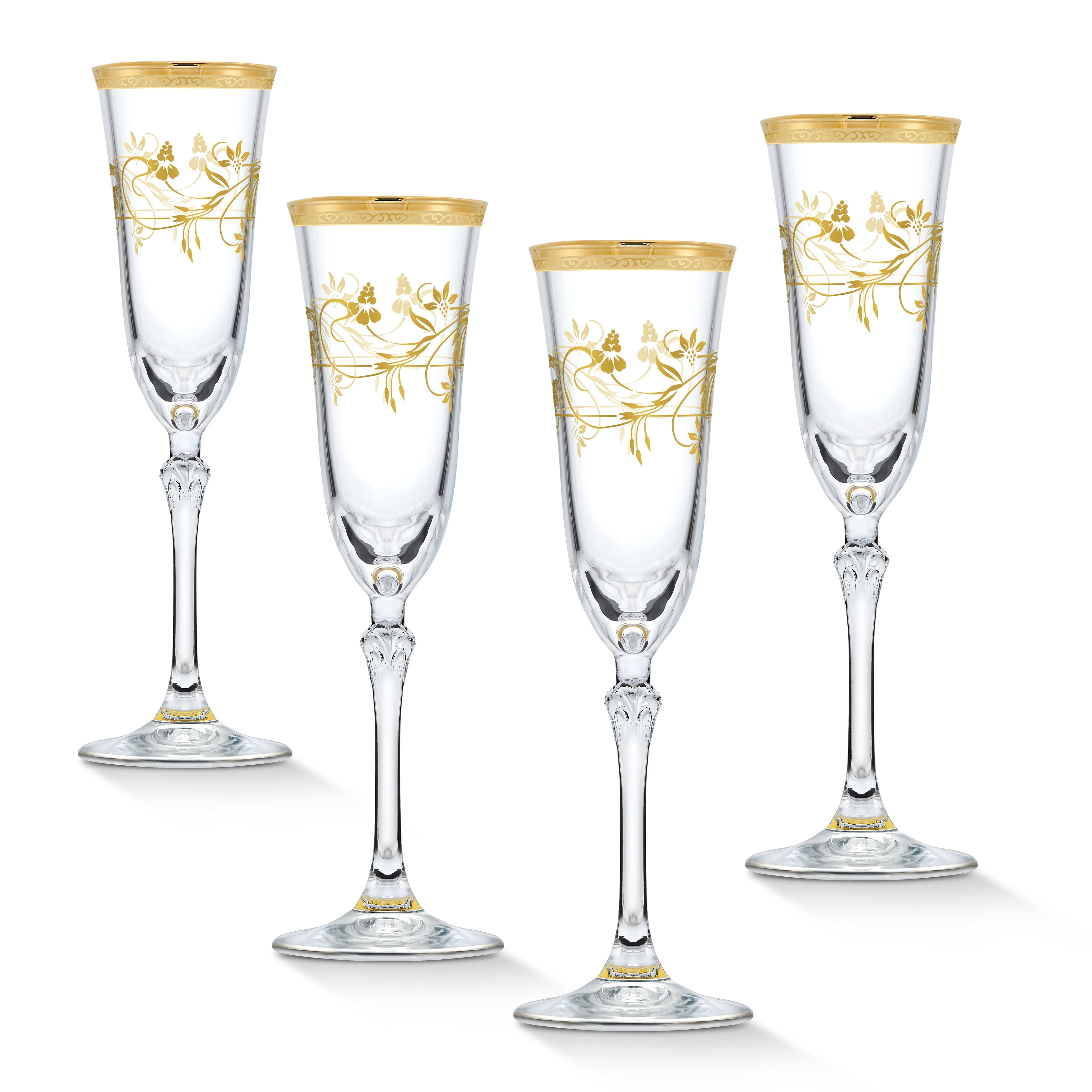 JoyJolt Milo Champagne Glasses 9.4 oz, Set of 8