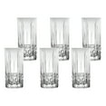 thumbnail image 1 of Lorren Home Trends Tall 12 Ounce Drinking Glass-Textured Cut Glass, Set of 6, 1 of 6