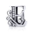 thumbnail image 1 of Lorrifal Solid 925 Sterling Silver Letter Initial B Charm Pandora European Bracelet Necklace Women Girl Jewelry Gift, 1 of 8