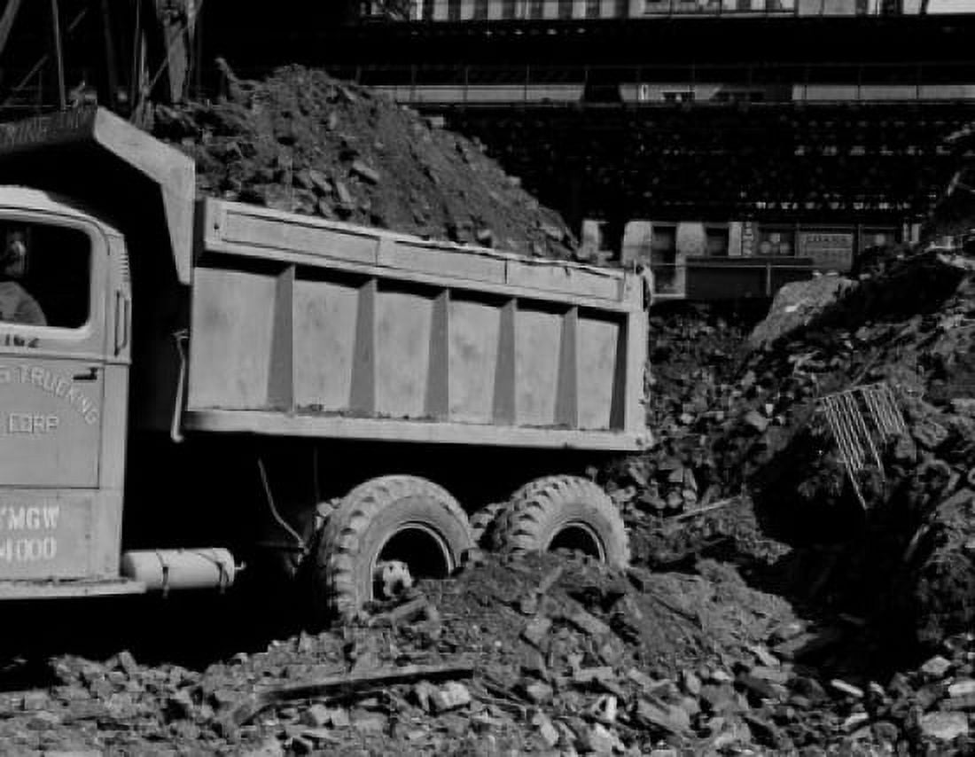 Lorry carrying soil as part of excavation project Canvas Art - (18 x 24)