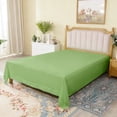 thumbnail image 1 of Lorviah 1800 Thread Count Soft Flat Sheet, Easy Care Breathable Cooling Top Sheet, Queen Size, Sage Green, 1 of 5