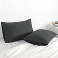 thumbnail image 1 of Lorviah 2 Pack Microfiber Pillowcases - Ultra Soft Breathable 20"x26" Pillow Cases with Envelope Closure - Standard Size - Dark Gray, 1 of 6