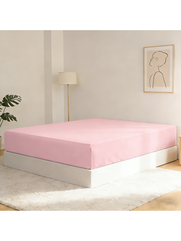 Deep Pocket Fitted Sheet Only - Premium 1800 Collection - Ultra Soft, Hypoallergenic - Pink, Full Size