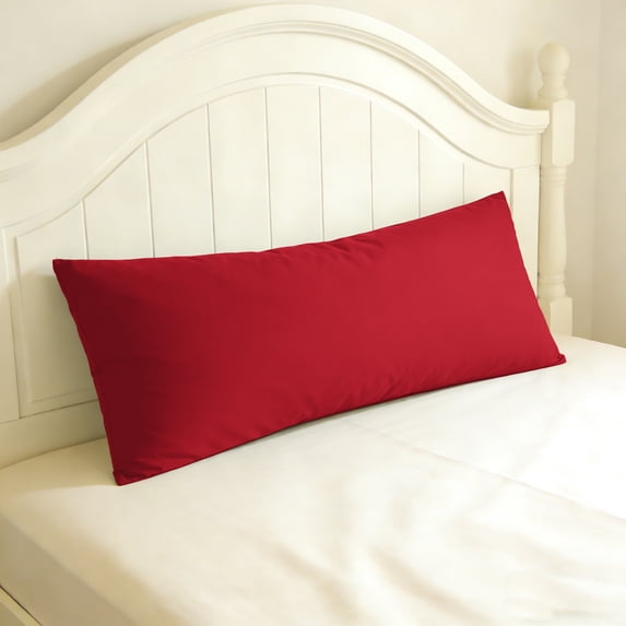 Lorviah Microfiber Body Pillow Cover - Ultra Soft Breathable 20"x54" Pillowcase with Envelope Closure - 1 Pack - Red