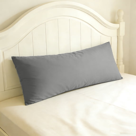 Lorviah Microfiber Body Pillow Cover - Ultra Soft Breathable 20"x54" Pillowcase with Envelope Closure - 1 Pack - Smoky Gray