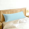 thumbnail image 1 of Lorviah Premium Cotton Body Pillowcase 20"x54", Ultra Soft & Breathable Body Pillow Cover with Envelope Closure, Light Blue, 1 of 6