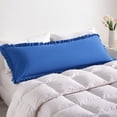 thumbnail image 1 of Lorviah Ruffled Body Pillowcase, Ultra Soft & Breathable 20"x54" Ruffled Body Pillow Cover with Envelope Closure, Royal Blue, 1 of 5