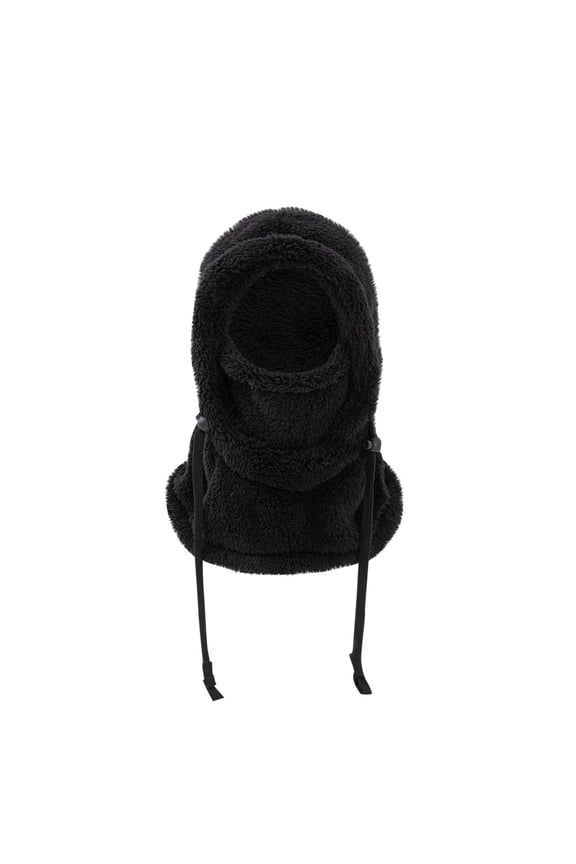 Balaclava Face Mask Kids Winter Thickened Cap with Ear Flaps Drawstring Full Face Coverage Pull Over Outdoor