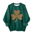 thumbnail image 1 of Lorytime Between Sweatshirts 1-13 Girls Trendy St. Patricks Day Long Sleeve Crewneck Tops Patterned Pullover Outerfits, 1 of 5