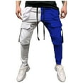 thumbnail image 1 of Lorytime Cargo Pants for Men Drawstring Elastic Waist Joggers Full Length Outdoors Trousers with Multi Pockets Outfits, 1 of 5