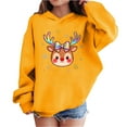 thumbnail image 1 of Lorytime Christmas Kids Hoodies for Boys Unisex Reindeer Snowflakes Sweatshirt Long Sleeve Pullover Drop Shoulder Tops, 1 of 4