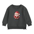 thumbnail image 1 of Lorytime Christmas Kids Sweatshirt for Boys Girl Santa Claus Shirt Crew Neck Long Sleeve Pullover Cute Tops Gray 2 Years, 1 of 3